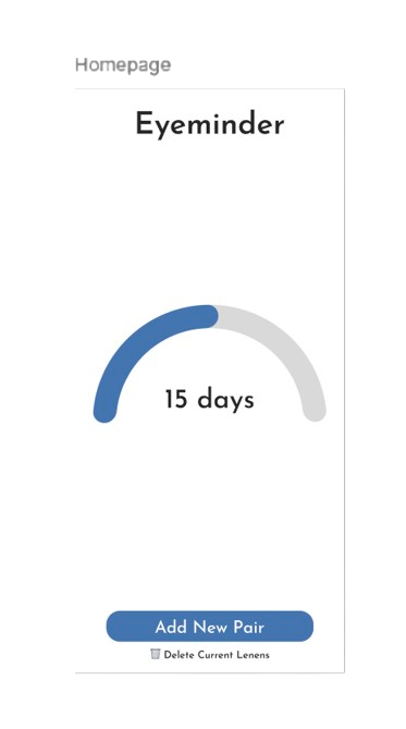 Eyeminder Homepage in Figma