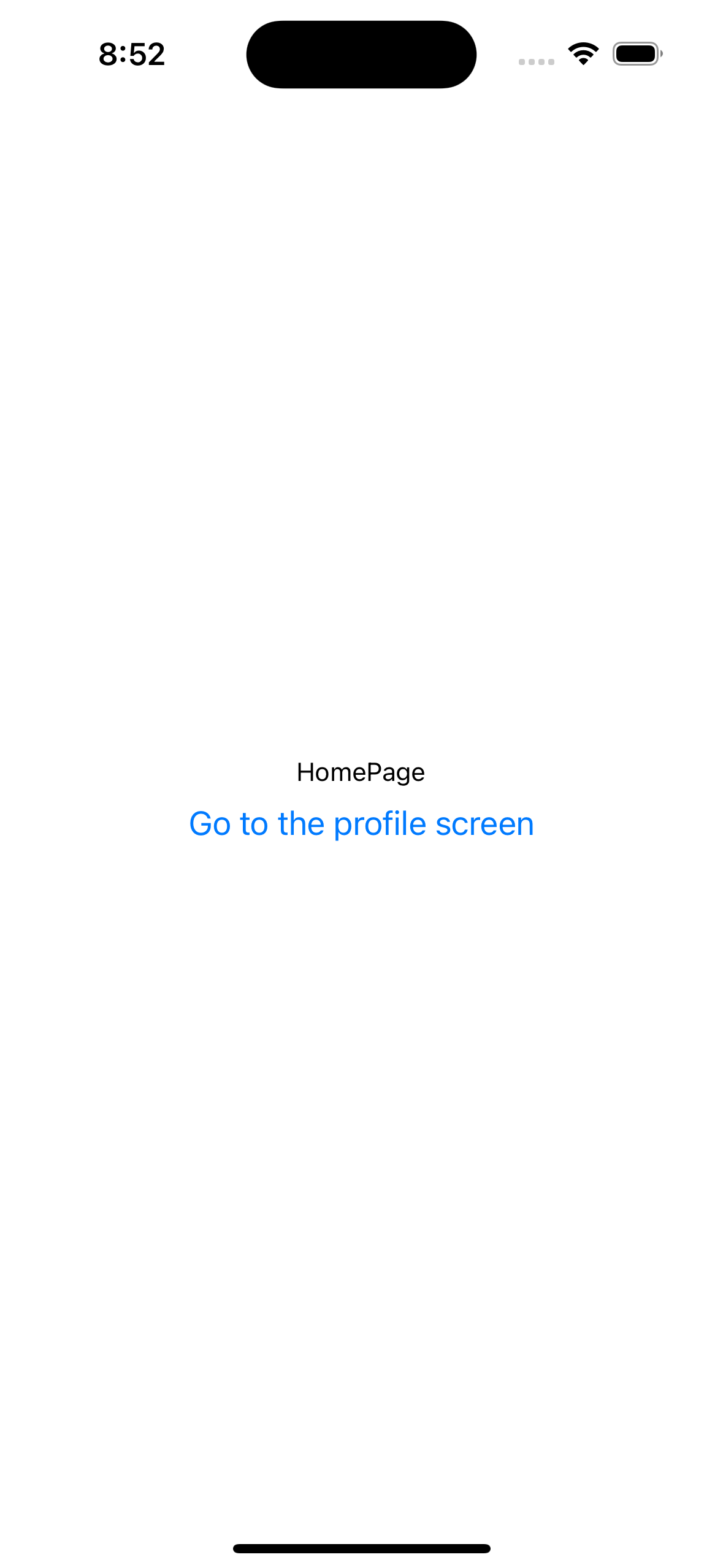 No SafeAreaView